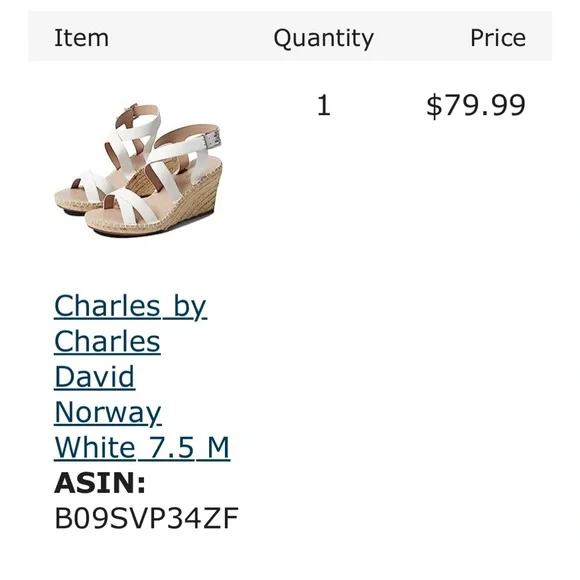 ✨EUC✨ white espadrille wedge sandal - Picture 2 of 10